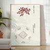elegance vintage Japan stunning poster timeless Japanese motifs white gray tones exquisite wall art perfect gift enthusiast frame artwork touch nostalgia space