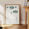 allure vintage Japanese art stunning poster harmonious blend green white captivating wall piece ideal gift enthusiasts cultural prints unframed options