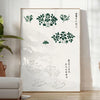 allure vintage Japanese art stunning poster harmonious blend green white captivating wall piece ideal gift enthusiasts cultural prints unframed options