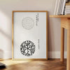 affiche art japonais vintage élégance noir blanc touche authenticité raffinement intérieur un cadeau unique version cadre