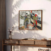 timeless elegance vintage Japanese poster rich gray brown hues captivating wall art touch cultural charm space ideal gift personal artwork piece sizes A4 cm A0