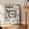 space Always Believe Magic vintage poster enchanting shades green blue captivating wall art perfect gift various sizes A4 cm A0 décor today