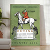 Affiche Vie campagne vintage rétro un chef - œuvre nuances gris noir amoureux style une touche élégance intérieur cadeau cadre