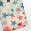 space vintage stars poster captivating blend orange blue hues timeless wall art perfect room unique gift multiple sizes A4 cm A0 decor today stunning artwork