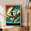 Elegant Vintage tennis artwork perfect for any sports enthusiast elegant living room interior framed print
