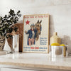 vintage charm Uncle Sam art poster orange gray hues unique wall memorable gift artwork classic Americana sizes A4 cm A0 decor today