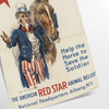 vintage charm Uncle Sam art poster orange gray hues unique wall memorable gift artwork classic Americana sizes A4 cm A0 decor today