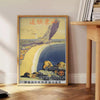 allure vintage travel captivating green gray poster elegant wall art unique gift artwork timeless journey charm sizes A4 cm A0 prints nostalgia space