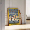 art voyage vintage affiche captivante teintes vertes bleues intérieur cadeau formats A4 cm A0