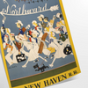 art voyage vintage affiche captivante teintes vertes bleues intérieur cadeau formats A4 cm A0