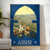 charm yesteryears vintage travel art poster lush greens tranquil blues wall unique gift captivating artwork nostalgia style space frame ready walls