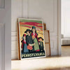 charm Pennsylvania Vintage Art Poster black green hues classic touch room artwork ideal gift space unique wall print