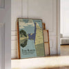 charm Fort Marion vintage travel poster serene green subtle gray tones wall art thoughtful gift artwork timeless elegance space sizes A4 cm A0
