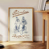 charm Columbia Boston vintage travel poster classic gray blue hues space timeless appeal unique wall art thoughtful gift