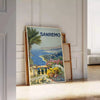 essence vintage Sanremo Italy stunning poster lush green earthy brown tones wall art thoughtful gift timeless print charm retro travel space standalone artwork