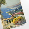 essence vintage Sanremo Italy stunning poster lush green earthy brown tones wall art thoughtful gift timeless print charm retro travel space standalone artwork