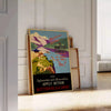 touch vintage charm space Yangtze China travel poster earthy browns lush greens timeless wall art print perfect gift A4 cm A0 lovers enthusiasts