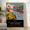 touch vintage charm space Yangtze China travel poster earthy browns lush greens timeless wall art print perfect gift A4 cm A0 lovers enthusiasts