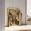 allure Klondike vintage poster earthy green brown hues wall art thoughtful gift print timeless elegance unframed options versatile addition decor