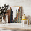 charm New York vintage black green poster classic touch room wall art timeless gift décor exquisite artwork available A4 cm A0