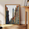 charm New York vintage black green poster classic touch room wall art timeless gift décor exquisite artwork available A4 cm A0