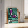 space stunning vintage poster mesmerizing blend green purple hues thoughtful gifts unique wall art exquisite artwork timeless charm decor sizes A4 cm A0