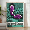 space stunning vintage poster mesmerizing blend green purple hues thoughtful gifts unique wall art exquisite artwork timeless charm decor sizes A4 cm A0