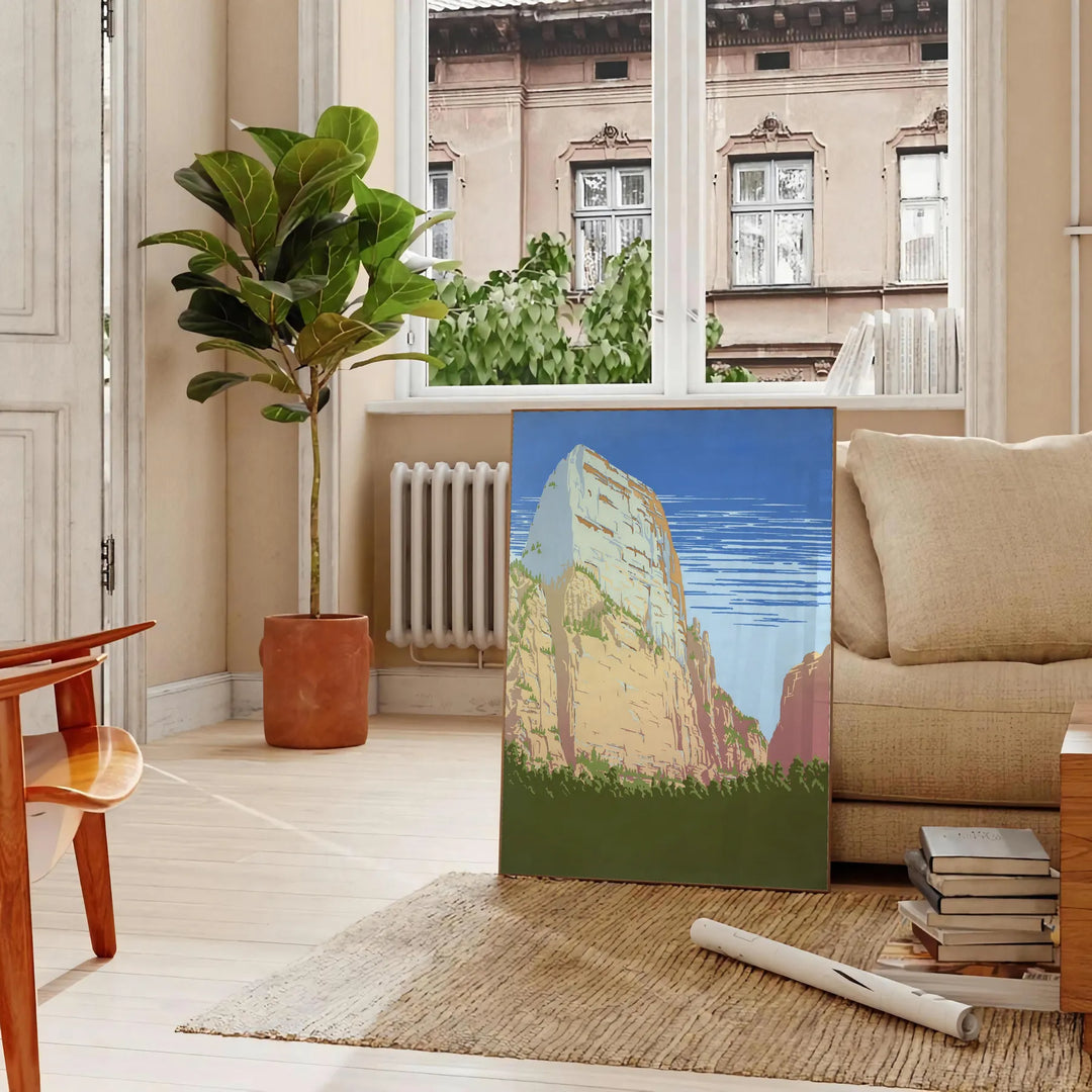 space vintage poster elegant brown green hues wall art unique gift artwork touch nostalgia room unframed options ideal enthusiasts home decorators