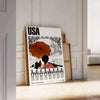 touch elegance space vintage poster timeless gray black hues artwork perfect décor style gift personal print wall sophisticated art gallery sizes A4 A0