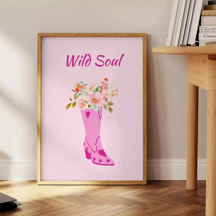 Wild Soul Motivation Art Travel Poster High Quality Frame Premium Print Home Decor Color