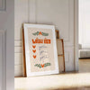 space stunning gray green Wish List poster beautiful wall art sleek design thoughtful theme perfect gift addition home decor collection artwork personalized touch