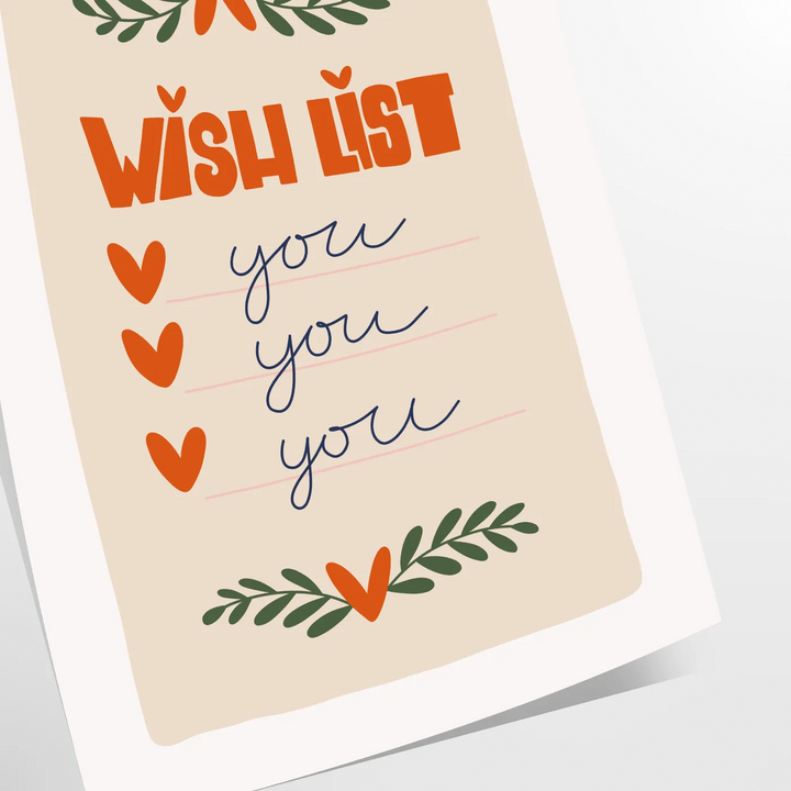 Wish List Print Travel Poster High Quality Frame Premium Print Home Decor Color