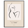 space Woman Bohemian Art poster chic gray black tones stunning piece wall elegance modern flair room perfect gift lovers ideal individuality style