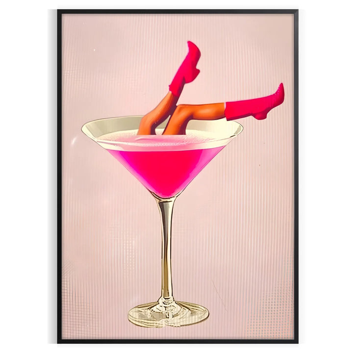 Woman Cocktail Popular Print Travel Poster High Quality Frame Premium Print Home Decor Color