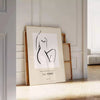 space Woman Bohemian Art poster chic gray black tones stunning piece wall elegance modern flair room perfect gift lovers ideal individuality style