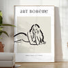 Affiche boho chic une femme art bohème parfaite touche élégance intérieur cadeau espace formats A4 cm 50x70 60x80 A0