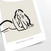 Affiche boho chic une femme art bohème parfaite touche élégance intérieur cadeau espace formats A4 cm 50x70 60x80 A0
