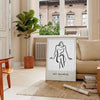 Affiche boho féminité bohème teintes élégantes gris noir cadeau raffiné œuvre une touche artistique espace disponible A4 cm 60×80 A0