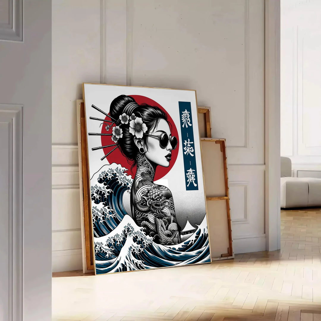 Woman Japan Poster 1 Travel Poster High Quality Frame Premium Print Home Decor Color