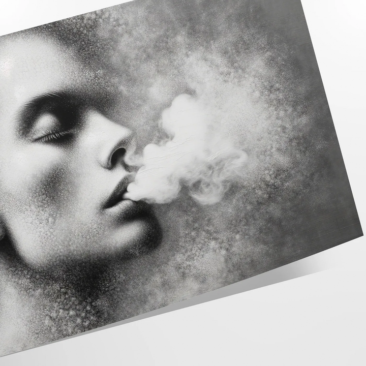 Woman Smoking Wall Art Travel Poster High Quality Frame Premium Print Home Decor Color