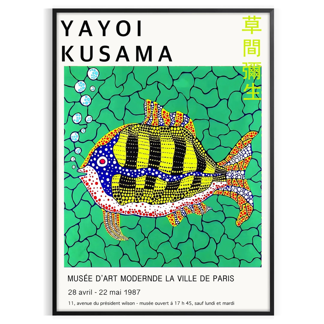 Yayoi Kusama Poster Travel Poster High Quality Frame Premium Print Home Decor Color