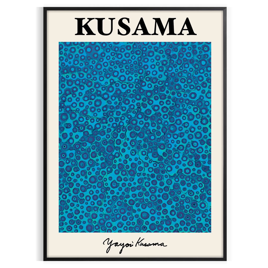 Yayoi Kusama Print Travel Poster High Quality Frame Premium Print Home Decor Color