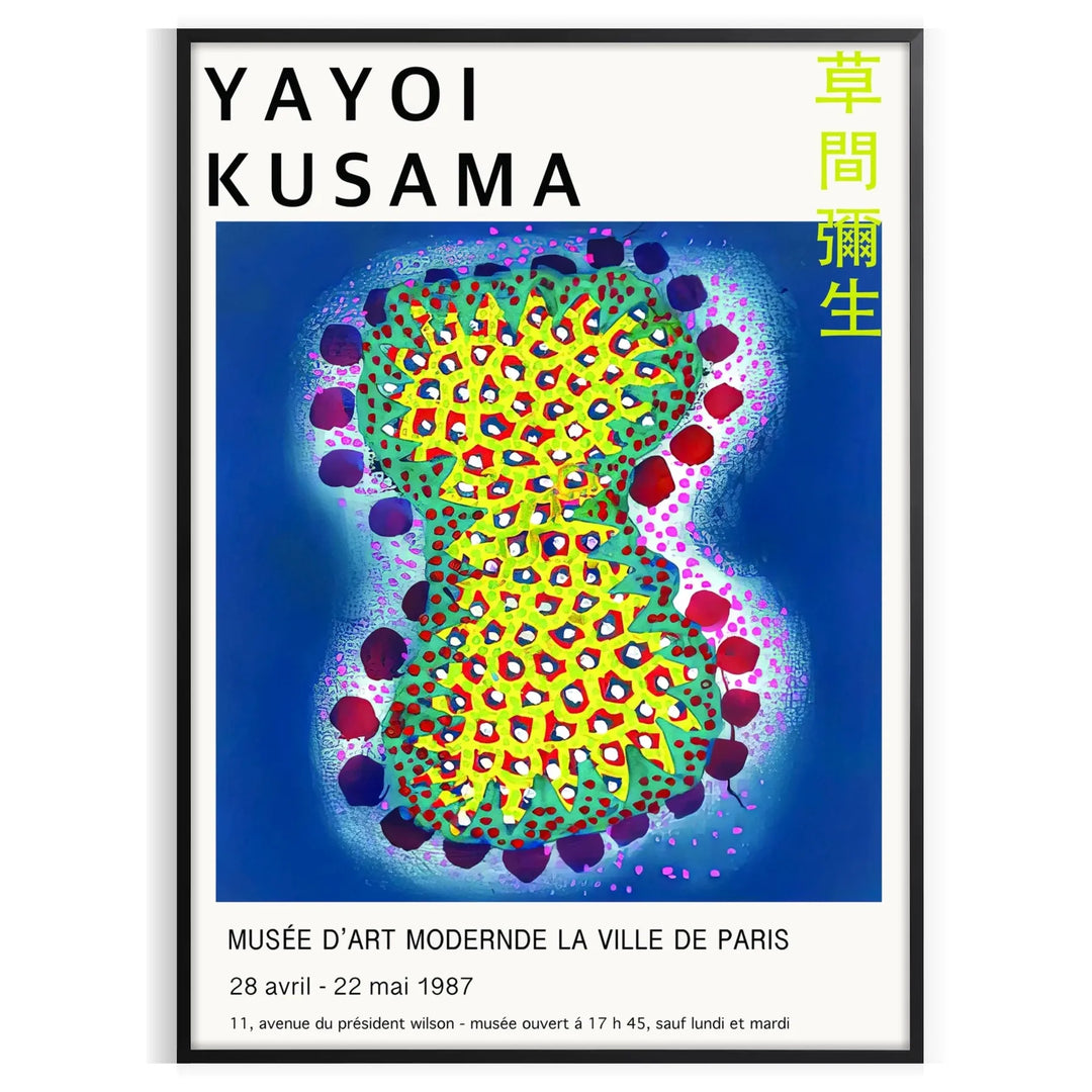 Yayoi Kusama Wall Art Travel Poster High Quality Frame Premium Print Home Decor Color