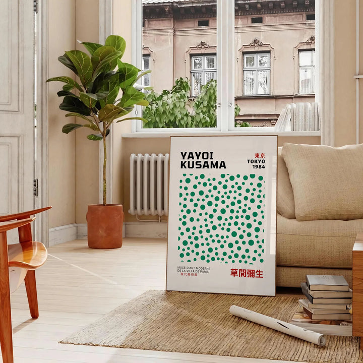 Yayoi Kusama 1 Art 1 Travel Poster High Quality Frame Premium Print Home Decor Color