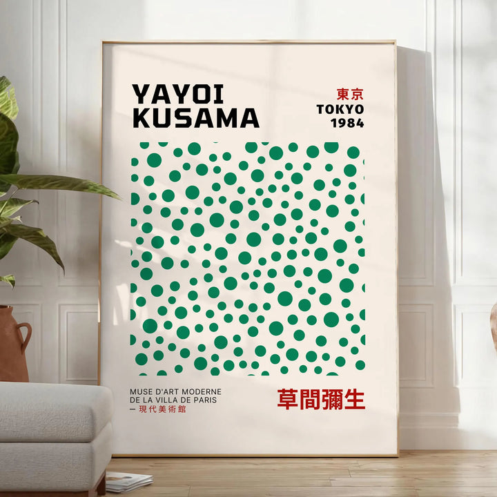 Yayoi Kusama 1 Art 1 Travel Poster High Quality Frame Premium Print Home Decor Color