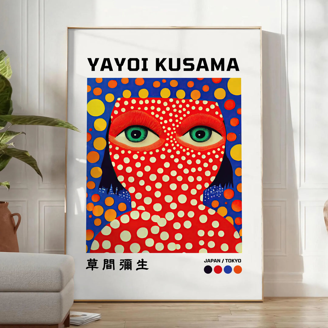 Yayoi Kusama 1 Art Print Travel Poster High Quality Frame Premium Print Home Decor Color