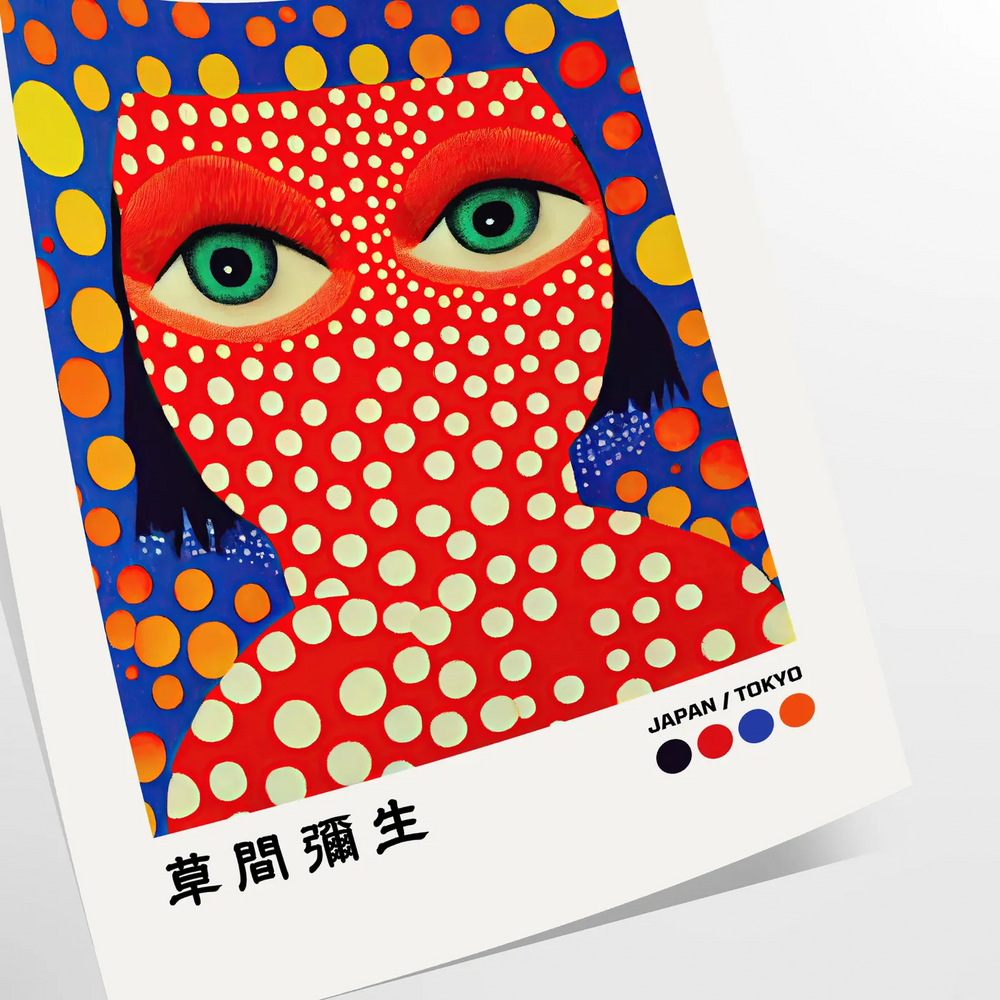 Yayoi Kusama 1 Art Print Travel Poster High Quality Frame Premium Print Home Decor Color