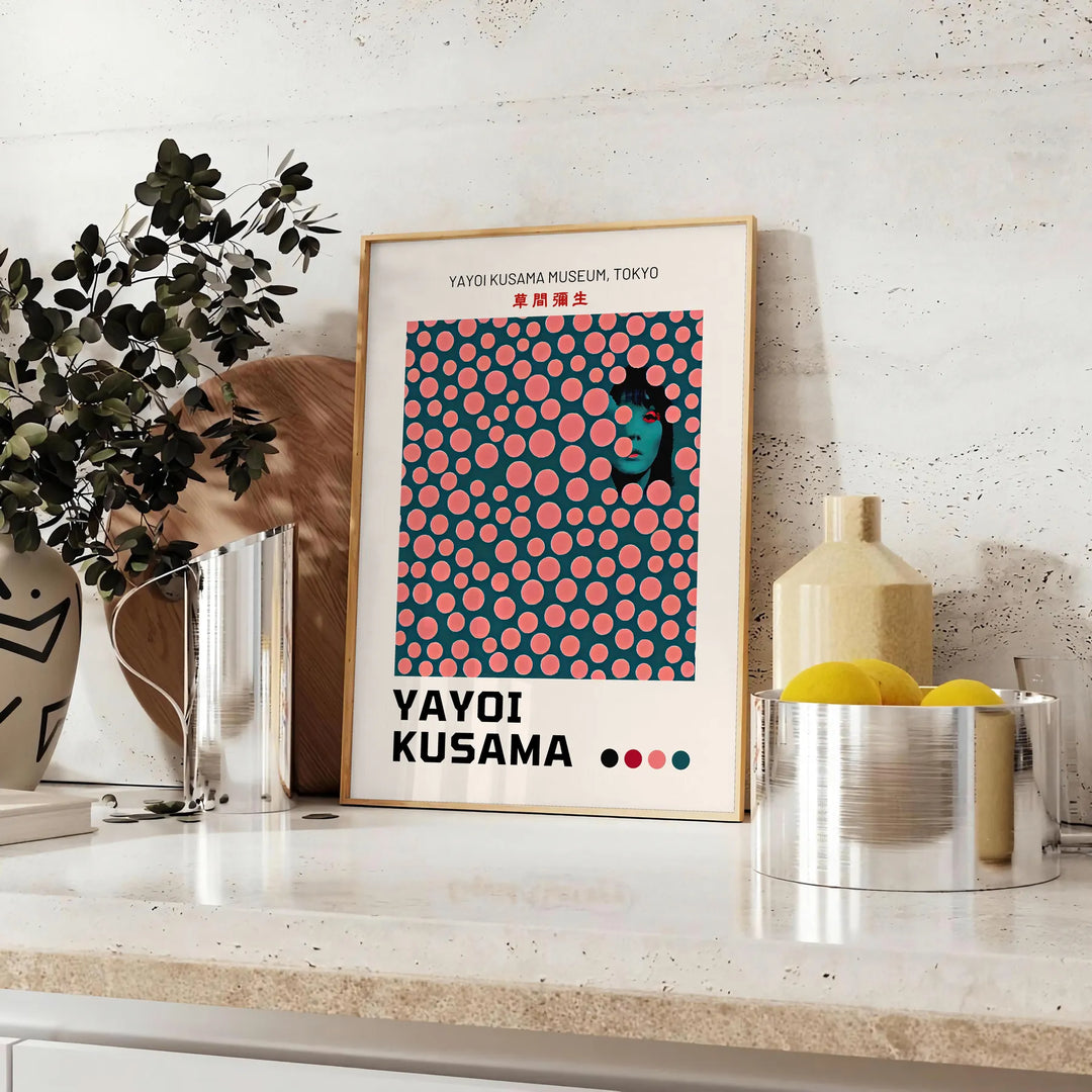 Yayoi Kusama 1 Art Travel Poster High Quality Frame Premium Print Home Decor Color