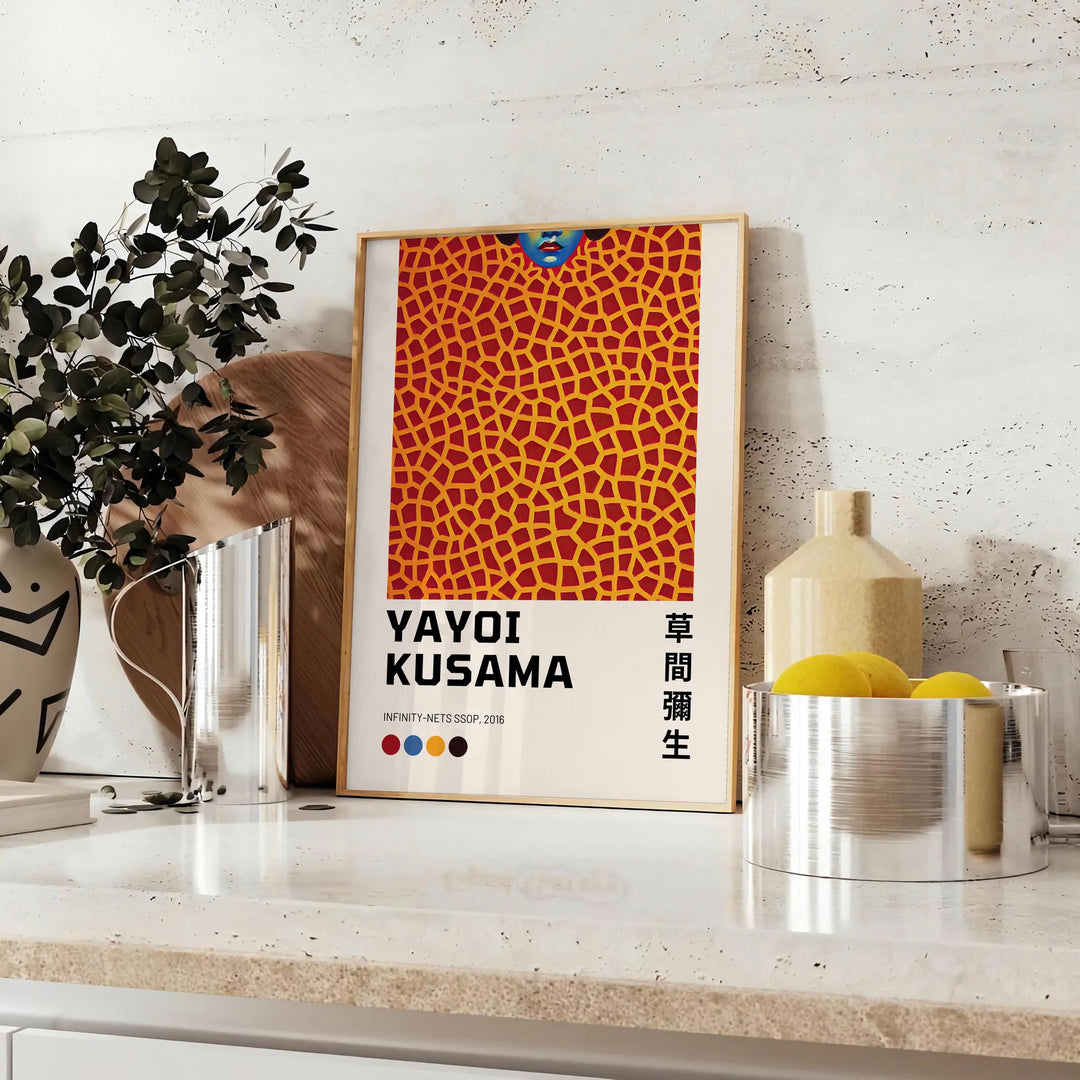 Yayoi Kusama 1 Print Travel Poster High Quality Frame Premium Print Home Decor Color