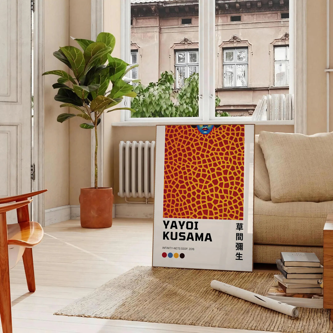 Yayoi Kusama 1 Print Travel Poster High Quality Frame Premium Print Home Decor Color